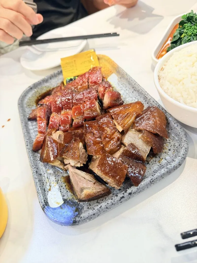 Mixed roast platter with char siu and roast duck