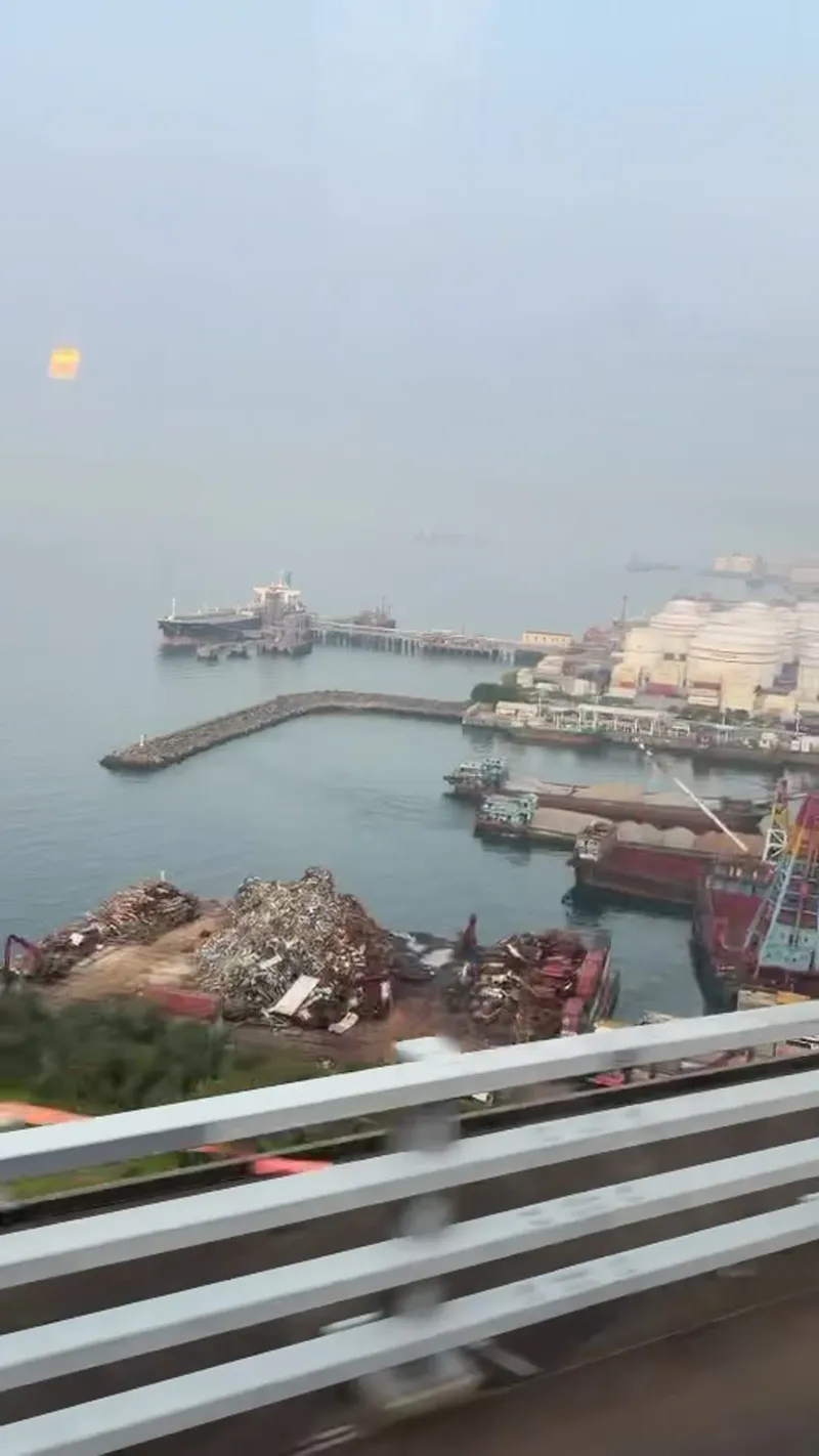 Industrial waterfront and working harbour