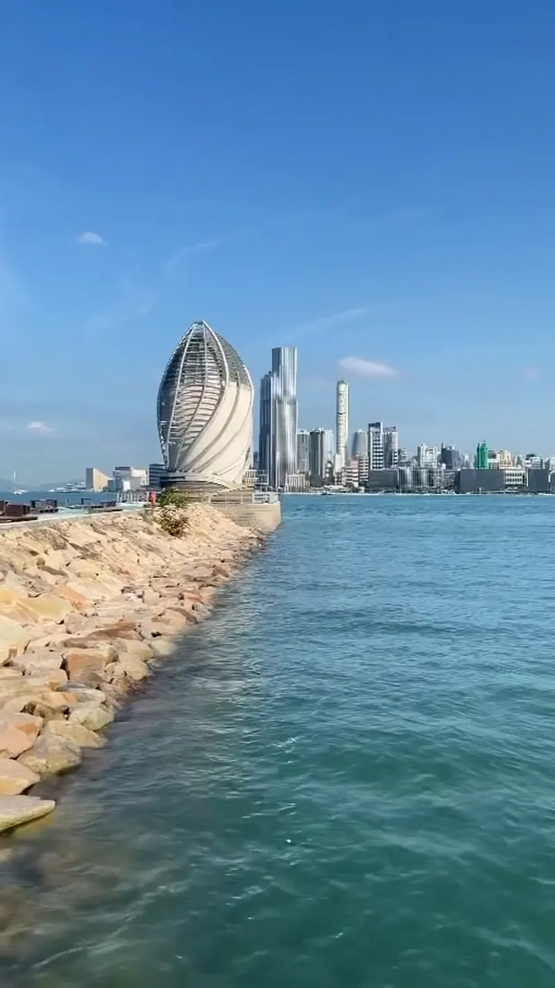 Daytime bay and distinctive architecture from the trip album