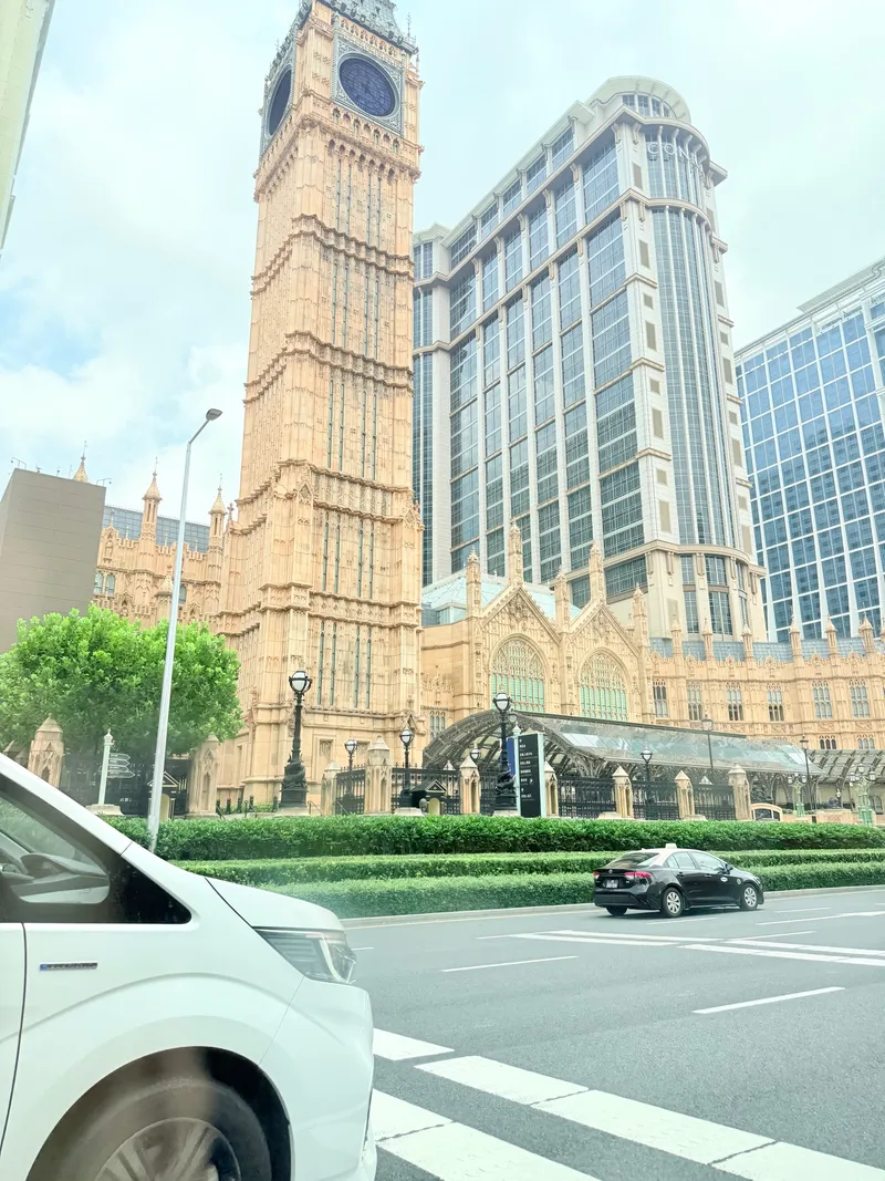 The Big Ben replica outside The Londoner Macao on Cotai