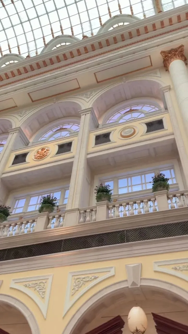 French-style lobby under a glass dome at The Parisian Macao
